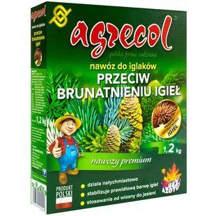 Добриво Agrecol для хвойних від пожовтіння (NPK 0.0.6) 1,2 кг 1391804282 фото
