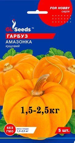 Тыква Амазонка кустовая (1-3 кг) 5 шт 2466200778 фото