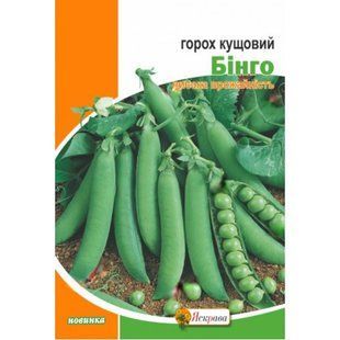 Семена Горох сахарный Бинго Яскрава 30 г 2076270295 фото