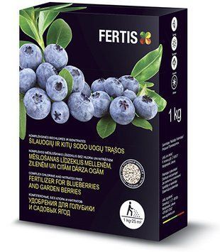 Fertis (Фертиш) Литва. Удобрение для Голубики (Черники) и Садовых Ягод, 1 кг 1164830473 фото