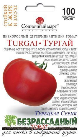 Насіння Томат Безрозсадний Тургай Сонячний Март 100 насіння 1566366488 фото