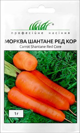 Морква Шантане Ред Кор (середньопізня) 1 г 887619429 фото