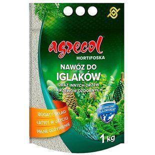 Добриво Agrecol для хвойних Hortifoska (NPK 10.6.23) 1 кг copy_2576789266 фото