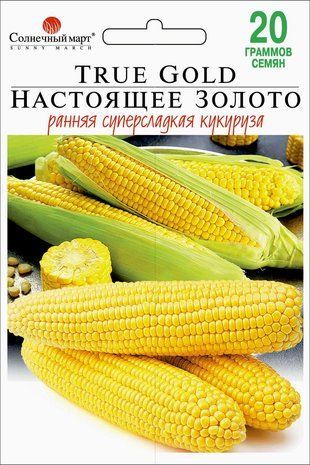 Насіння Кукурудза цукрова Справжнє Золото Сонячний березень, 20 г 1315778580 фото