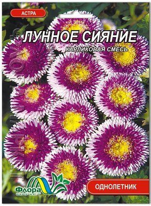 Насіння Астра Місячне сяйво Флорамаркет 0.3 г 1521502682 фото