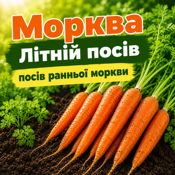 МОРКВА ЛІТНІЙ ПОСІВ