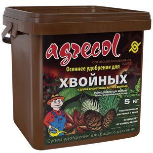 Добриво Agrecol для хвойних осіннє (NPK 0.0.25) 5 кг 2366002040 фото