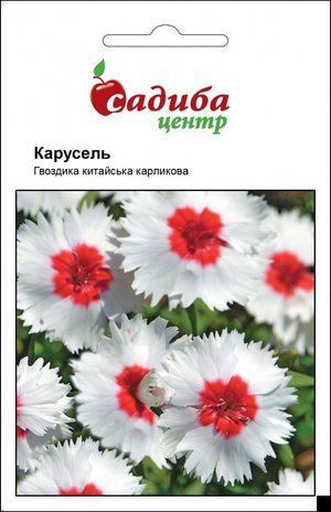 Гвоздика Карусель, китайська карликова, 0,1 г Садиба Центр 1524215742 фото