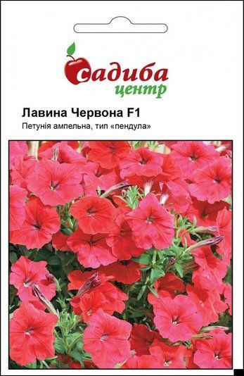 Насіння Петунія Лавина Червона F1, Садиба центр (Фасовка: 10 гранул) 1713925492 фото